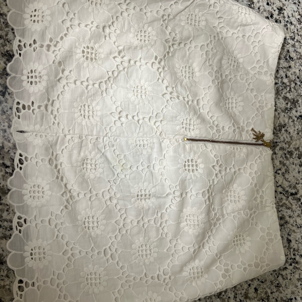 Woman’s white eyelet Lilly Pulitzer skirt